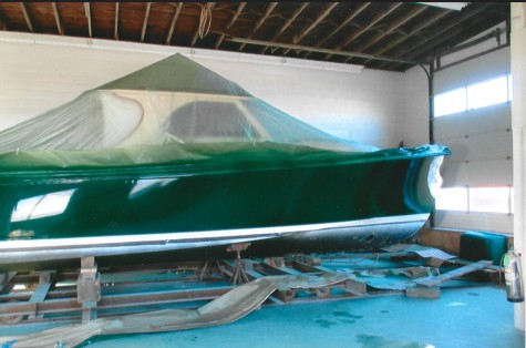 Boat before restoration project two